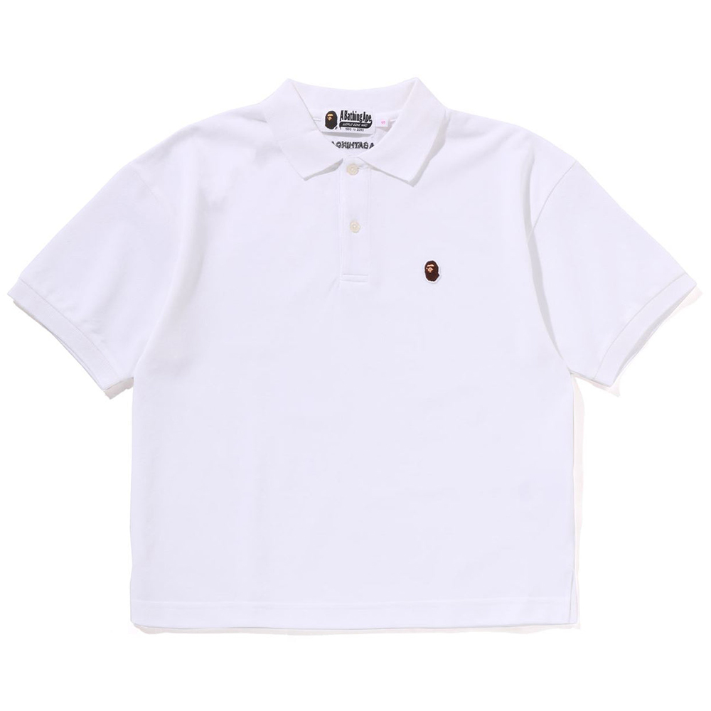 베이프 우먼즈 반팔티 ONE POINT WIDE POLO SHIRT 1L30-212-001 - 메인 이미지