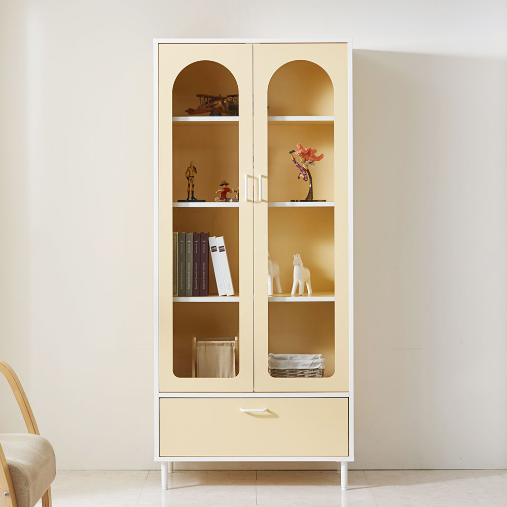 클로버 유리 장식장 위스키 진열장 거실 술장 인테리어