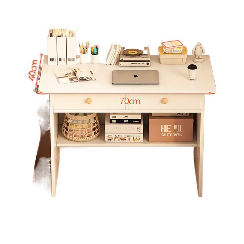 컴퓨터 데스크 미니책상 원룸 공부방 슬림 학생책상 화이트 60cm / 서랍 조립식 - 상세 이미지 3