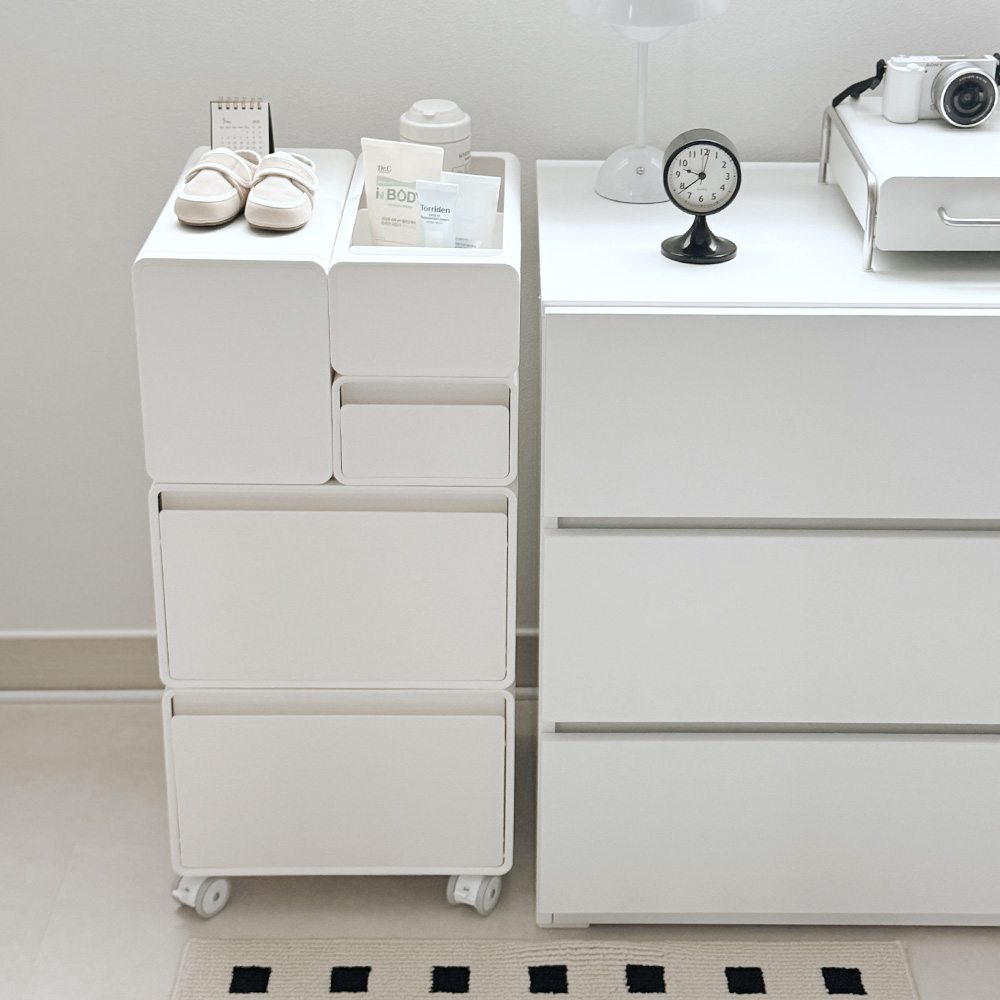 뉴코코맘 수플레 아기트롤리 기저귀정리함 보관함