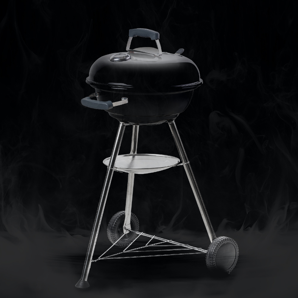 꾸버스 하이엔드 바베큐그릴 훈제 훈연 직화 숯불 화로 야외 원형 캠핑 3중코팅 화로대 43