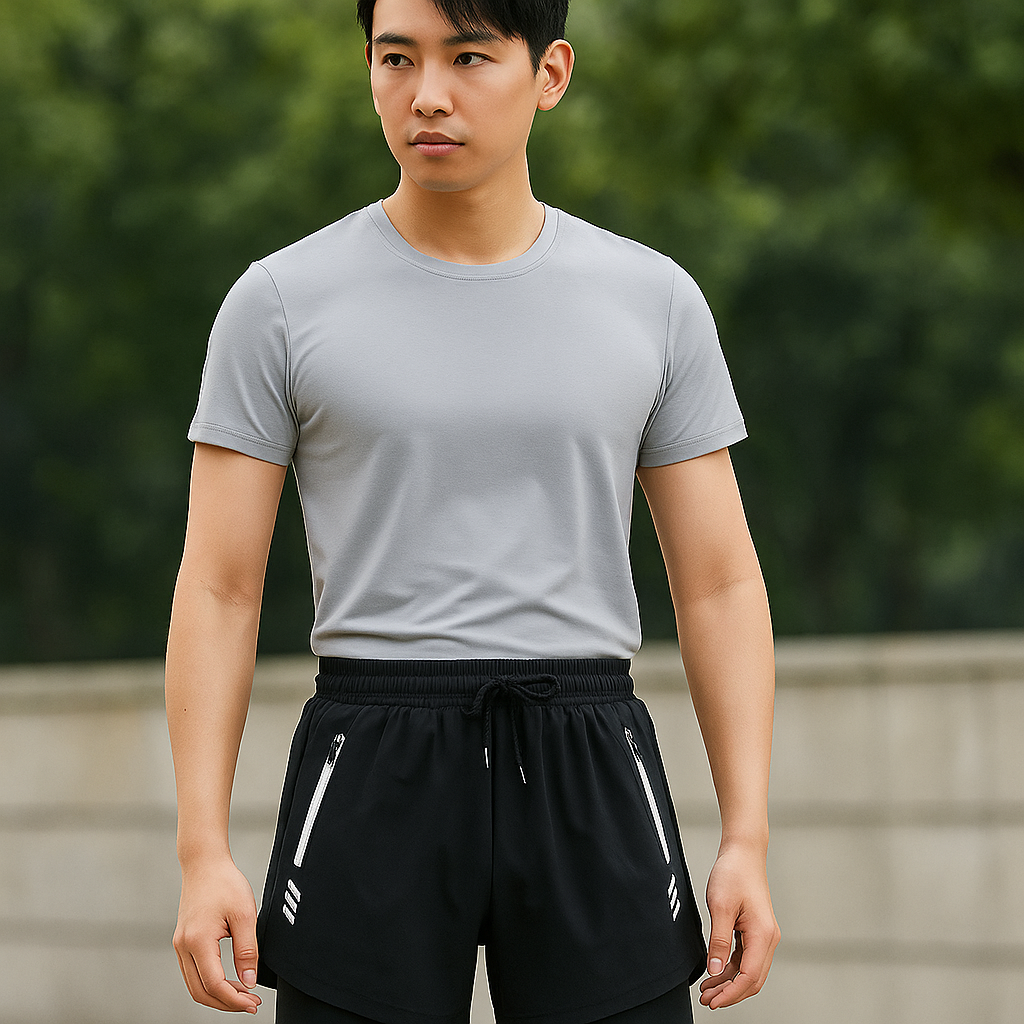 속바지일체형반바지 레깅스반바지 런닝팬츠 - 메인 이미지