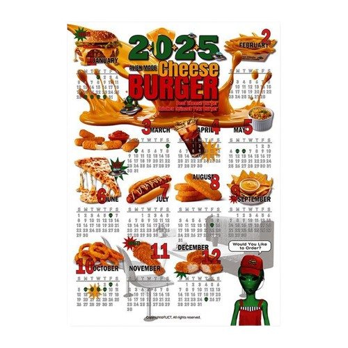 플릭트 왹져버거 2025 달력 포스터 (A2 사이즈) - 메인 이미지