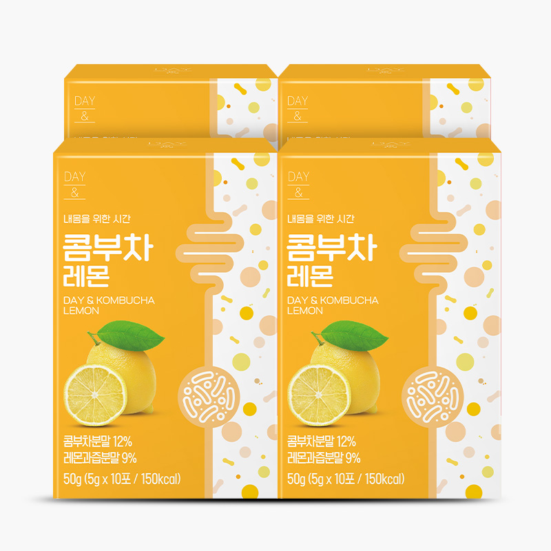 참앤들황토농원 데이앤 콤부차 레몬맛 5g 레몬, 10개입, 4개