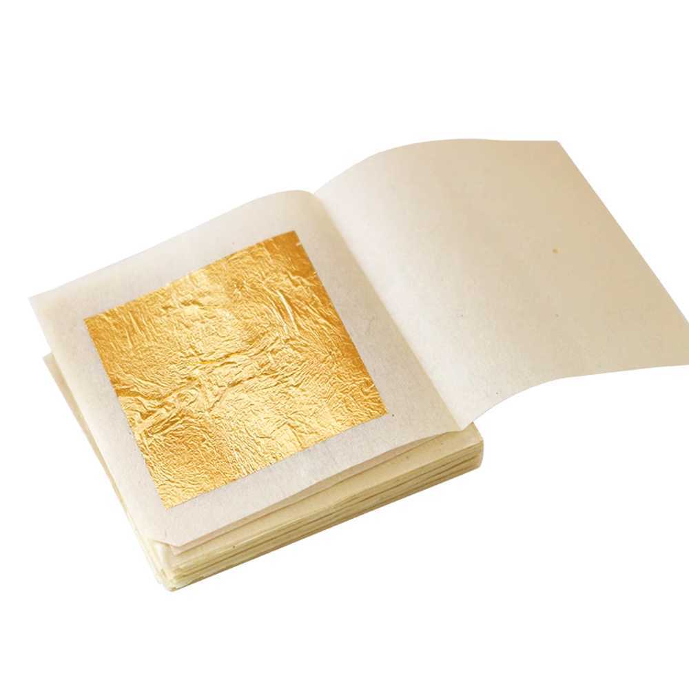금박지 공예용 순금박 100장 세트 네일 불상 장식 24K 2.5cm - 상품 이미지