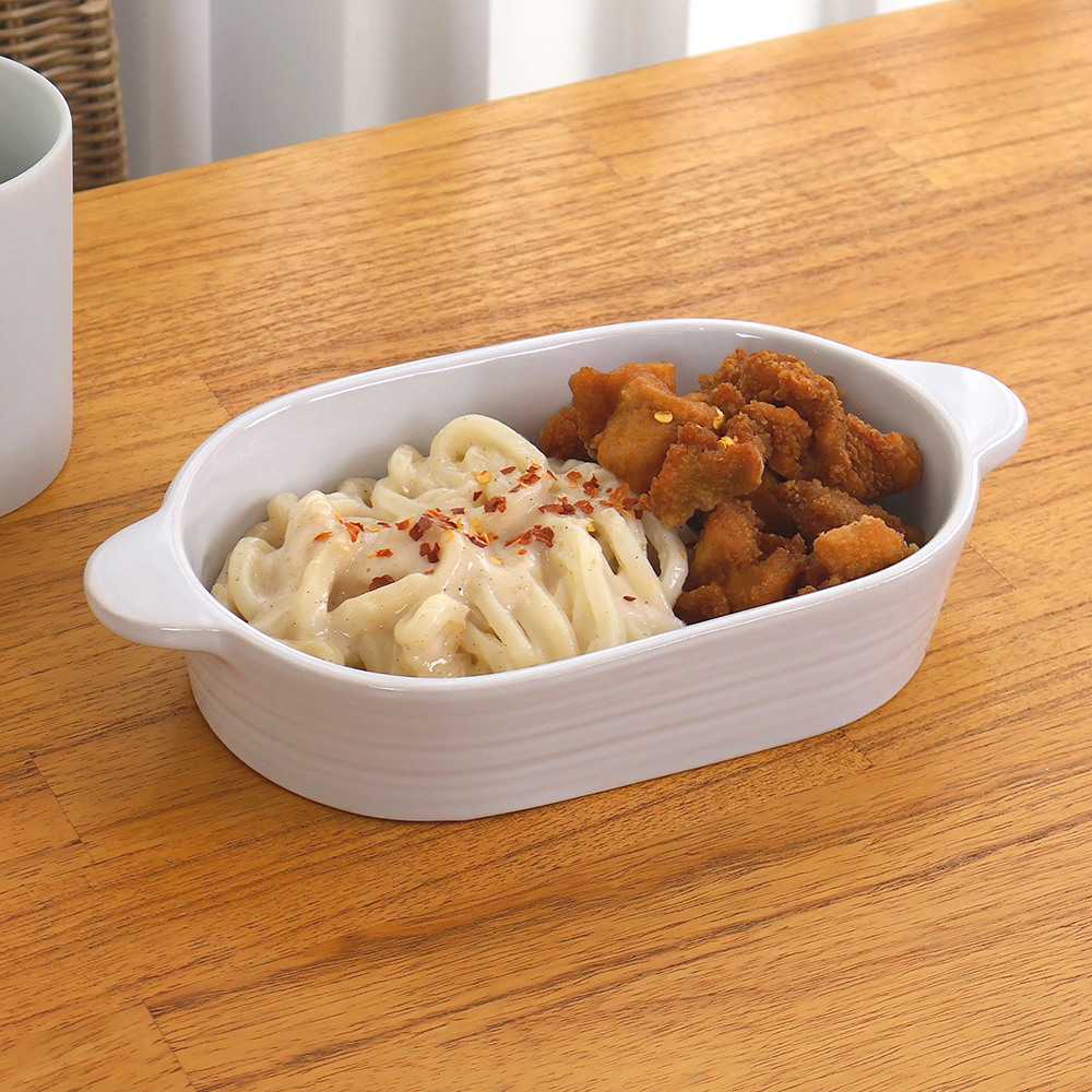 로얄보덴 볼케 타원형 오븐 그라탕기 화이트