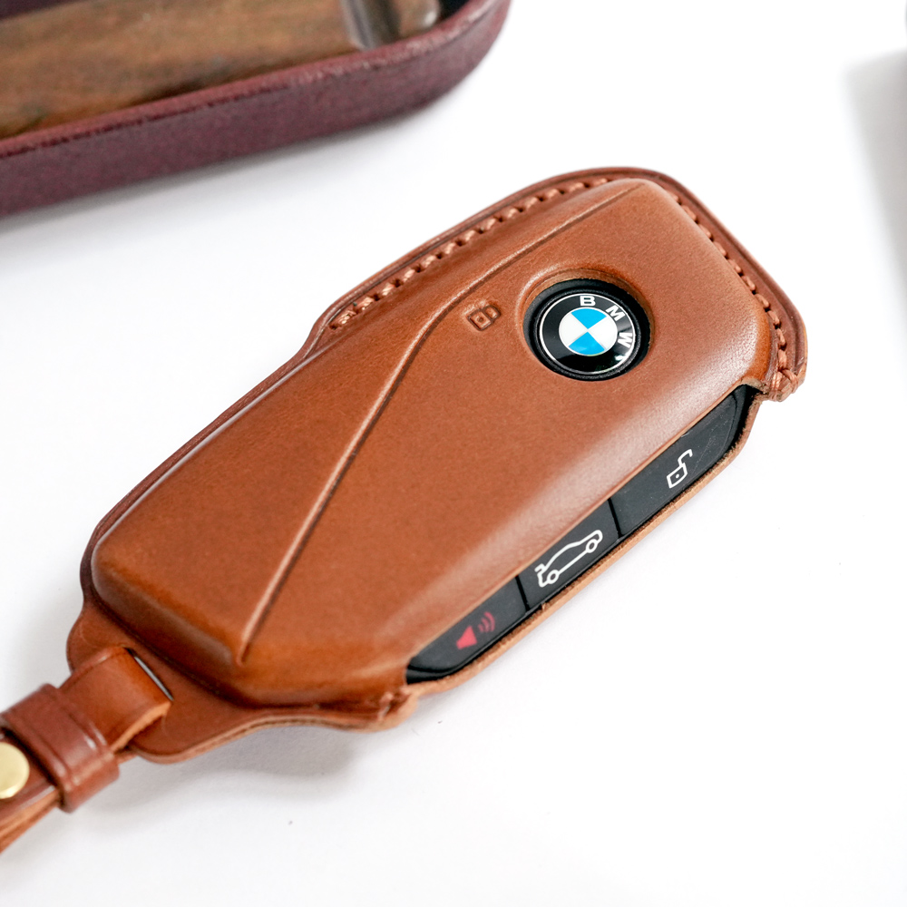BMW 신형 자동차 가죽 스마트 차 키케이스 키홀더 키링 반다레더스튜디오 제품 이미지