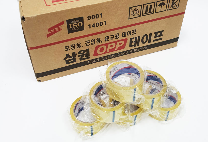 튼튼한박스테이프 이사포장택배용 강한테잎 투명 40m 10개 업소회사용
