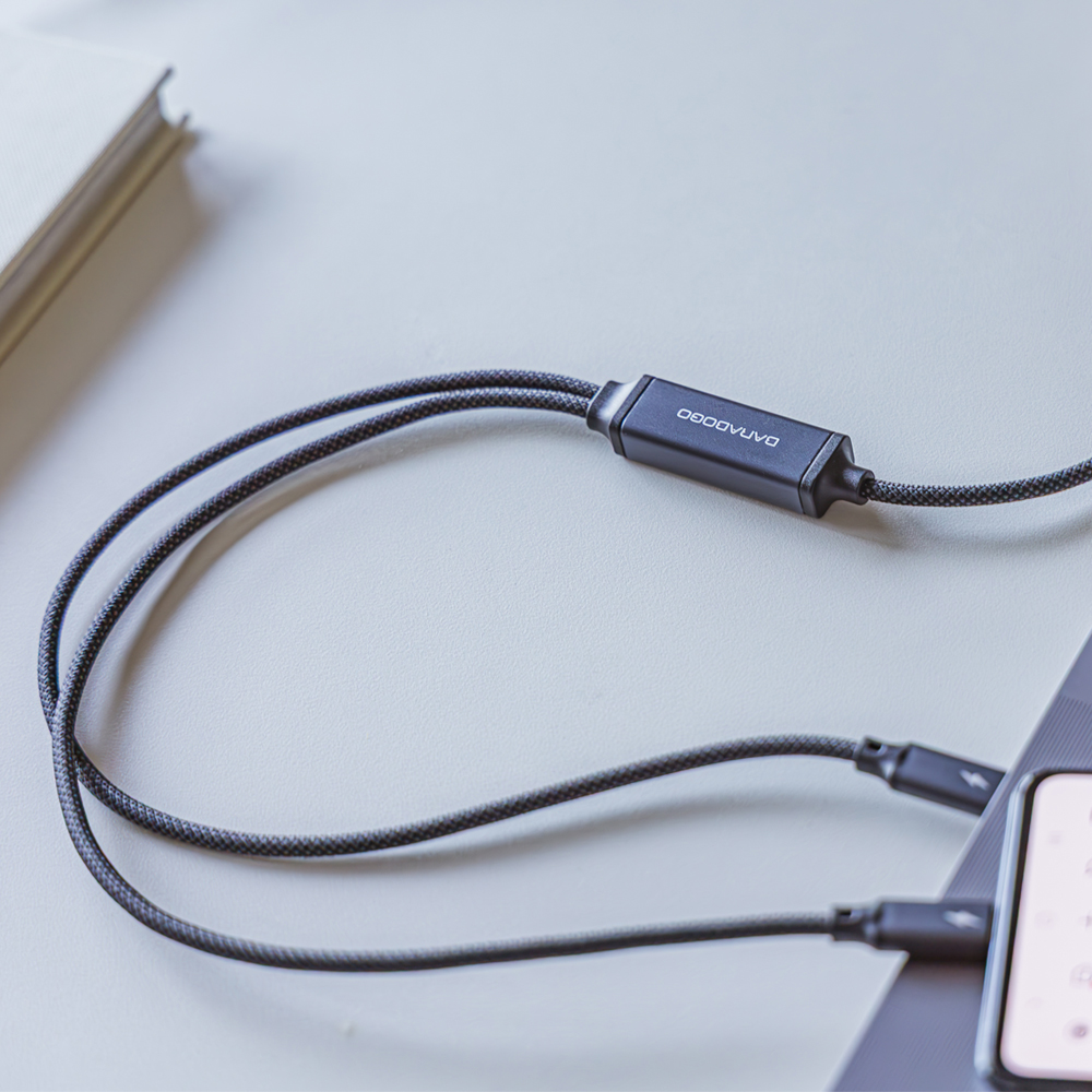 바라보고 2in1 C to C 듀얼 100W PD 고속 충전 케이블 5A - 상세 이미지 5