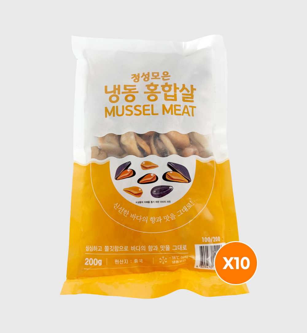 냉동 홍합살 2kg 자숙 세척 손질 깐홍합 업소용 식당용 벌크 - 상세 이미지 2