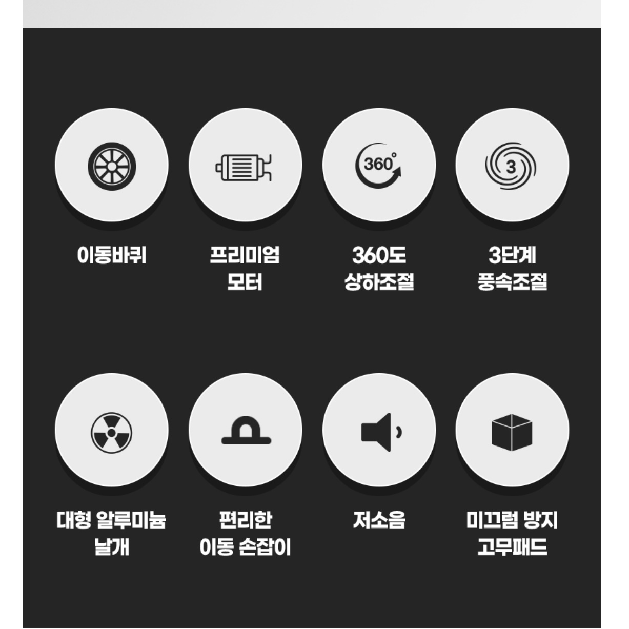 신일 50cm 바퀴달린 선풍기 대형 업소용 서큘레이터 바닥 선풍기 - 상세 이미지 2