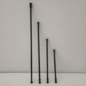 쿠웅 수납 정리 DIY 압축봉 135-250cm 블랙 솔직 후기 | 실제 배치 사진 포함 - 상품 이미지 1