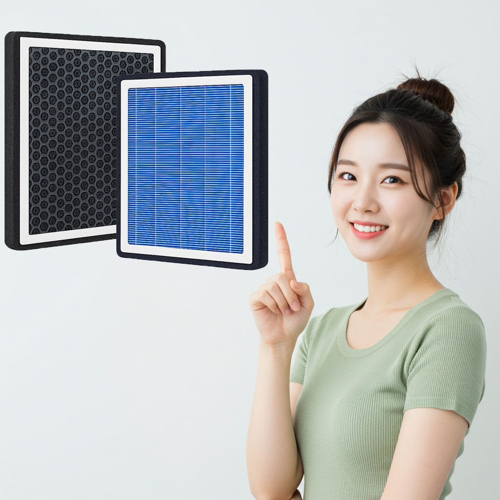 [호환]발키리 쉐보레 임팔라 (15년8월~25년) 자동차 차량용 프리미엄 활성탄 헤파필터 에어컨필터 - 상세 이미지 2