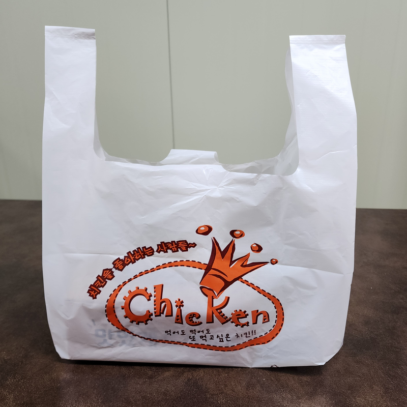 치킨비닐봉지 대 100장 배달 봉투 업소용