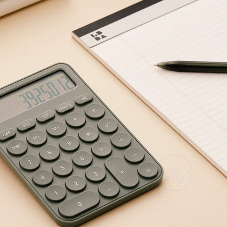 랑랑샵 롭다 계산기 M 탁상용계산기 전자계산기 예쁜계산기 타건감 중형계산기