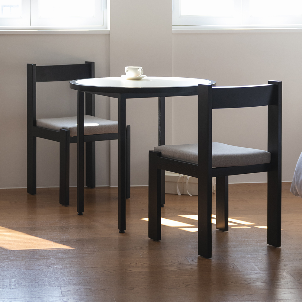 헤비 원목 식탁 의자