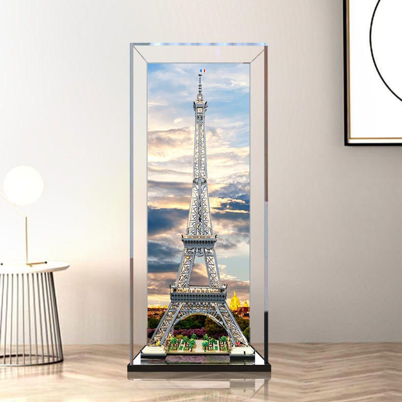 대형 아크릴케이스 레고 에펠탑 디스플레이 박스 피규어장 투명 2mm 60x60x155cm