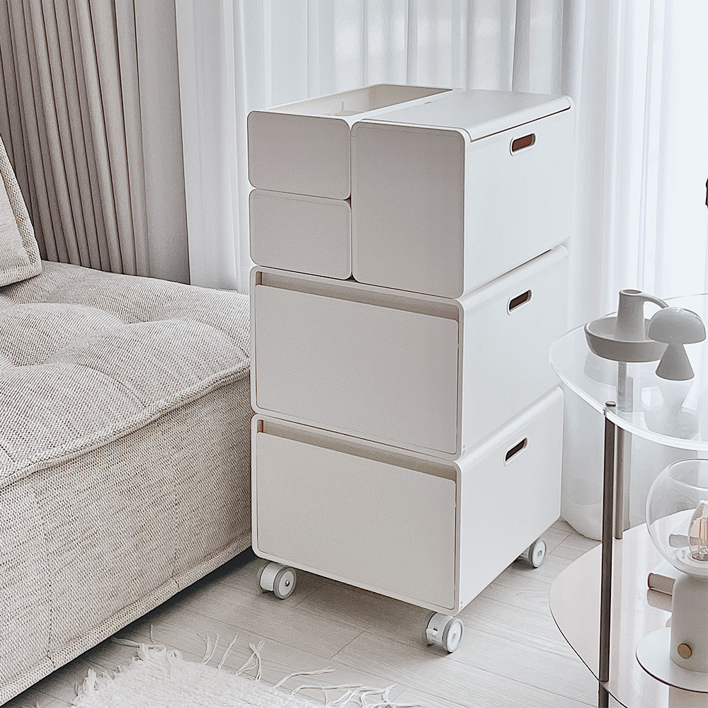 뉴코코맘 수플레 아기트롤리 기저귀정리함 보관함