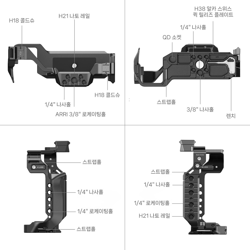 스몰리그 4903 파나소닉 루믹스 S1R II 케이지 - 상세 이미지 2