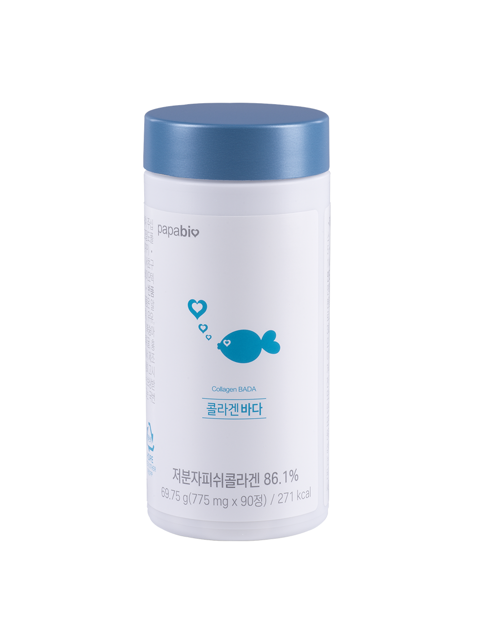 콜라겐 바다 저분자 피쉬 어류 어린 펩타이드 히알루론산 대용량 고함량 90정, 1개 - 상품 이미지