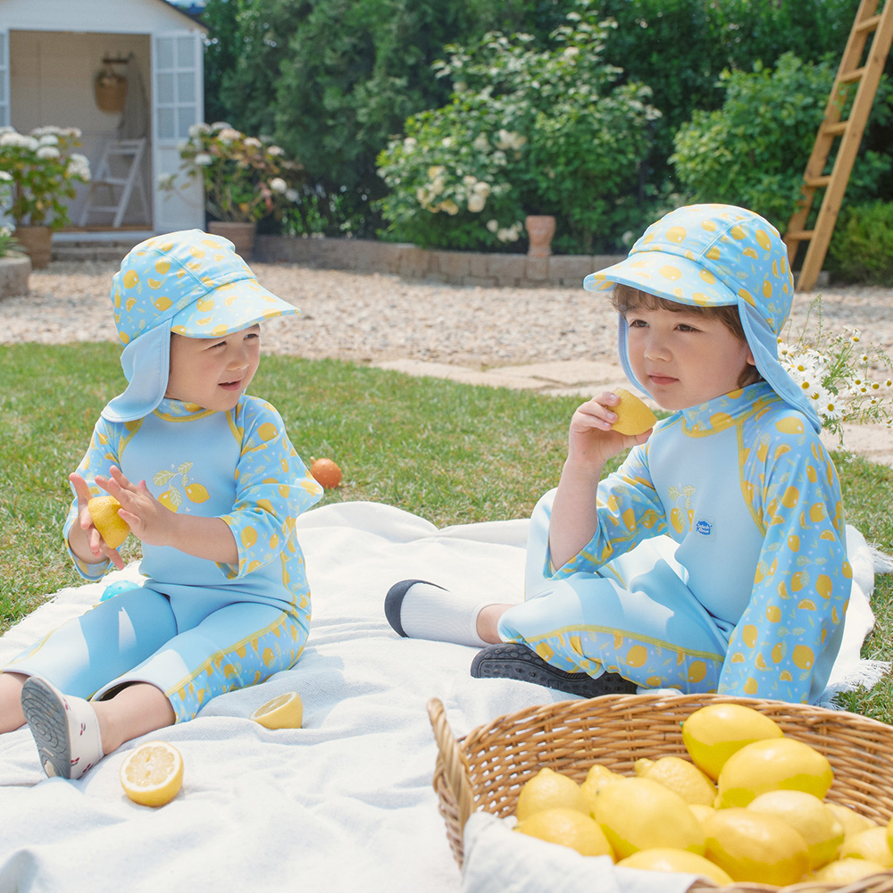 스플래쉬어바웃 UV 썬앤씨 슈트 플러스 레몬스 4계절 체온보호 어린이웻슈트 유아수영복