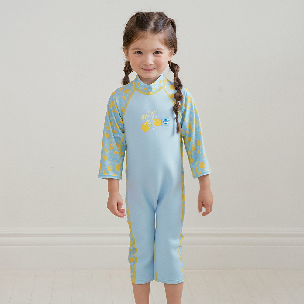 스플래쉬어바웃 UV 썬앤씨 슈트 플러스 레몬스 4계절 체온보호 어린이웻슈트 유아수영복