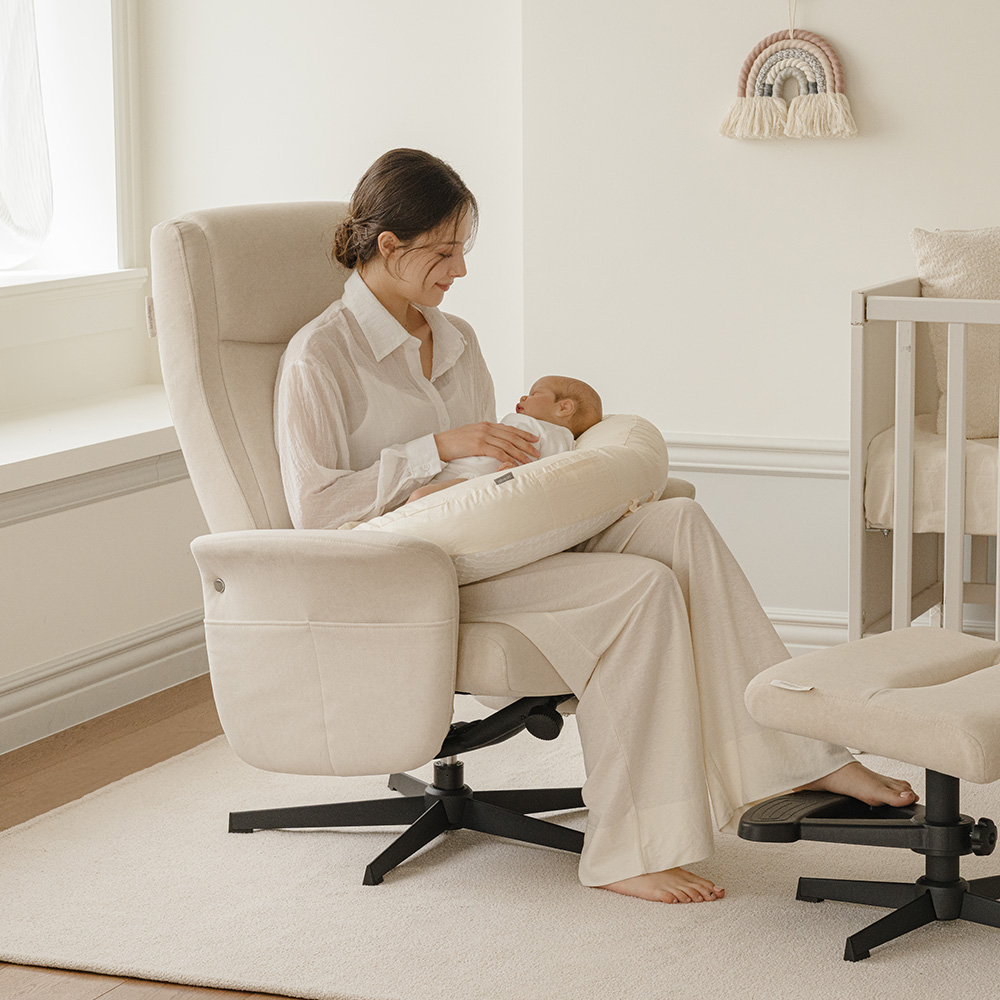 말랑하니 수유의자 안락 1인용 리클라이너 비건레더