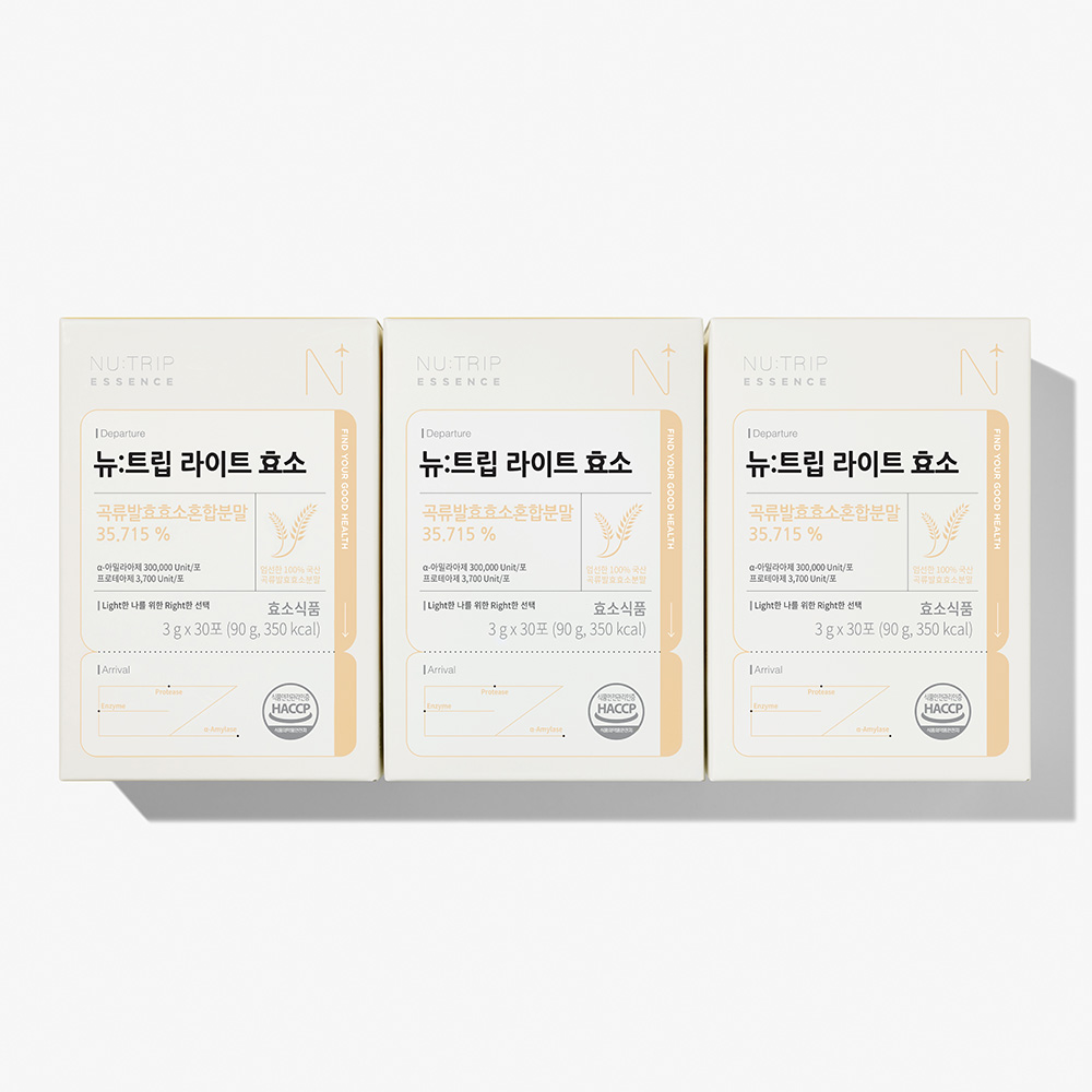 100% 국내산 발효 곡물 뉴트립 라이트 효소 미숫가루맛 30포, 3개 제품 이미지