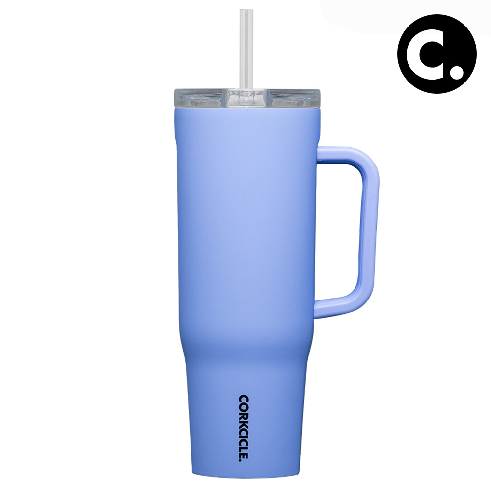 콕시클 크루저 40oz 스텐 보냉 텀블러 대용량 손잡이 빨대 1180ml, 페리윙클