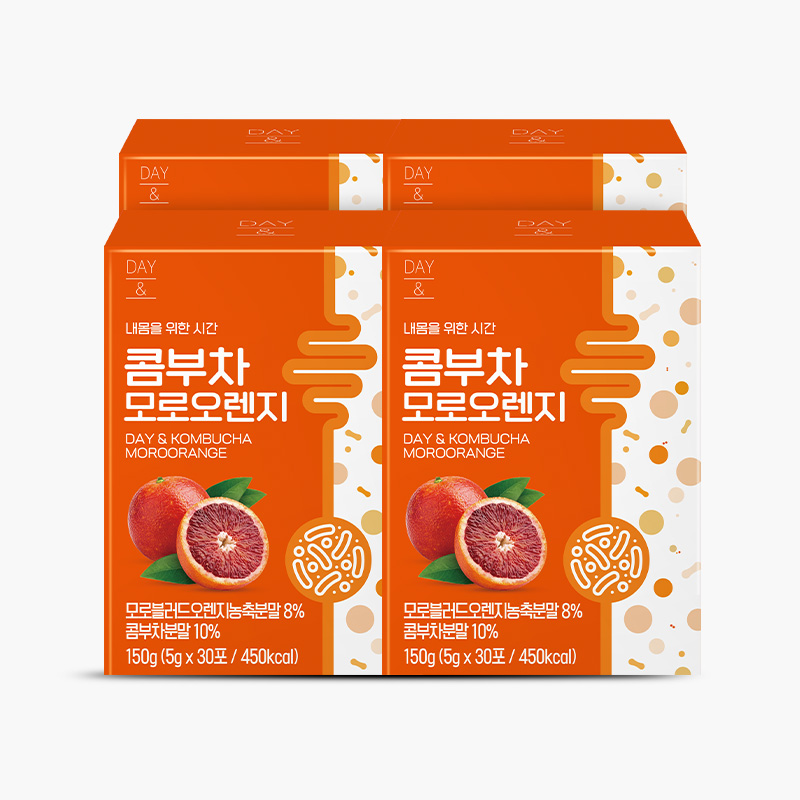 참앤들황토농원 데이앤 콤부차 모로오렌지맛 5g 모로오렌지30개입, 30개입, 4개 - 상품 이미지