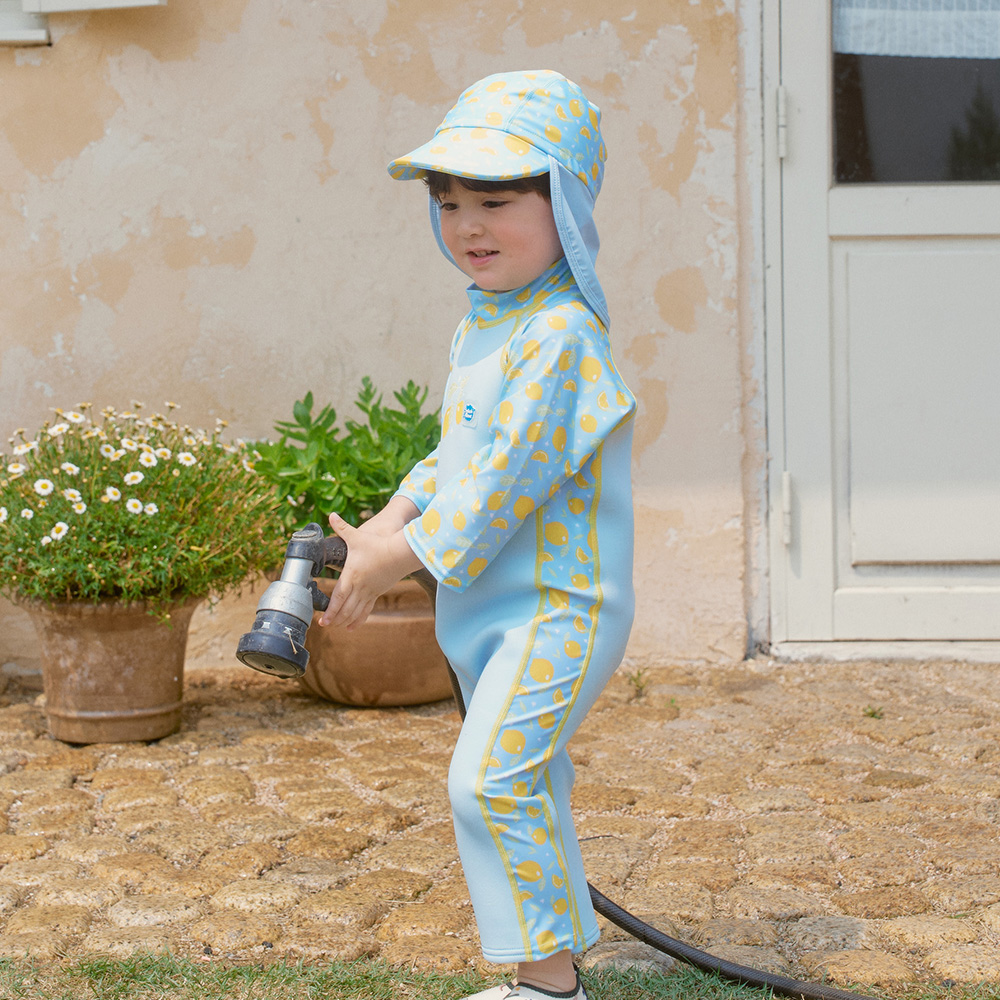 스플래쉬어바웃 UV 썬앤씨 슈트 플러스 레몬스 4계절 체온보호 어린이웻슈트 유아수영복