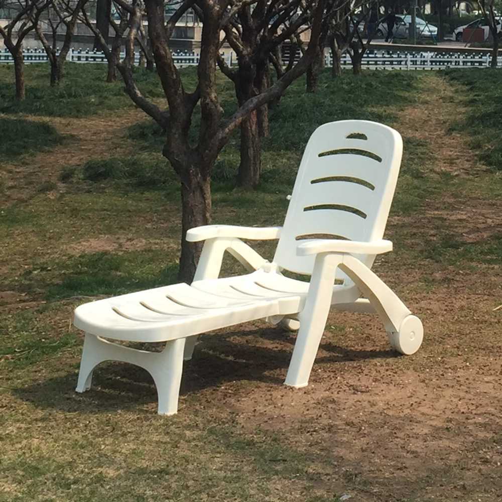 수영장 의자 비치 리조트 캠핑 라운지 정원 플라스틱 기본형 - 상품 이미지