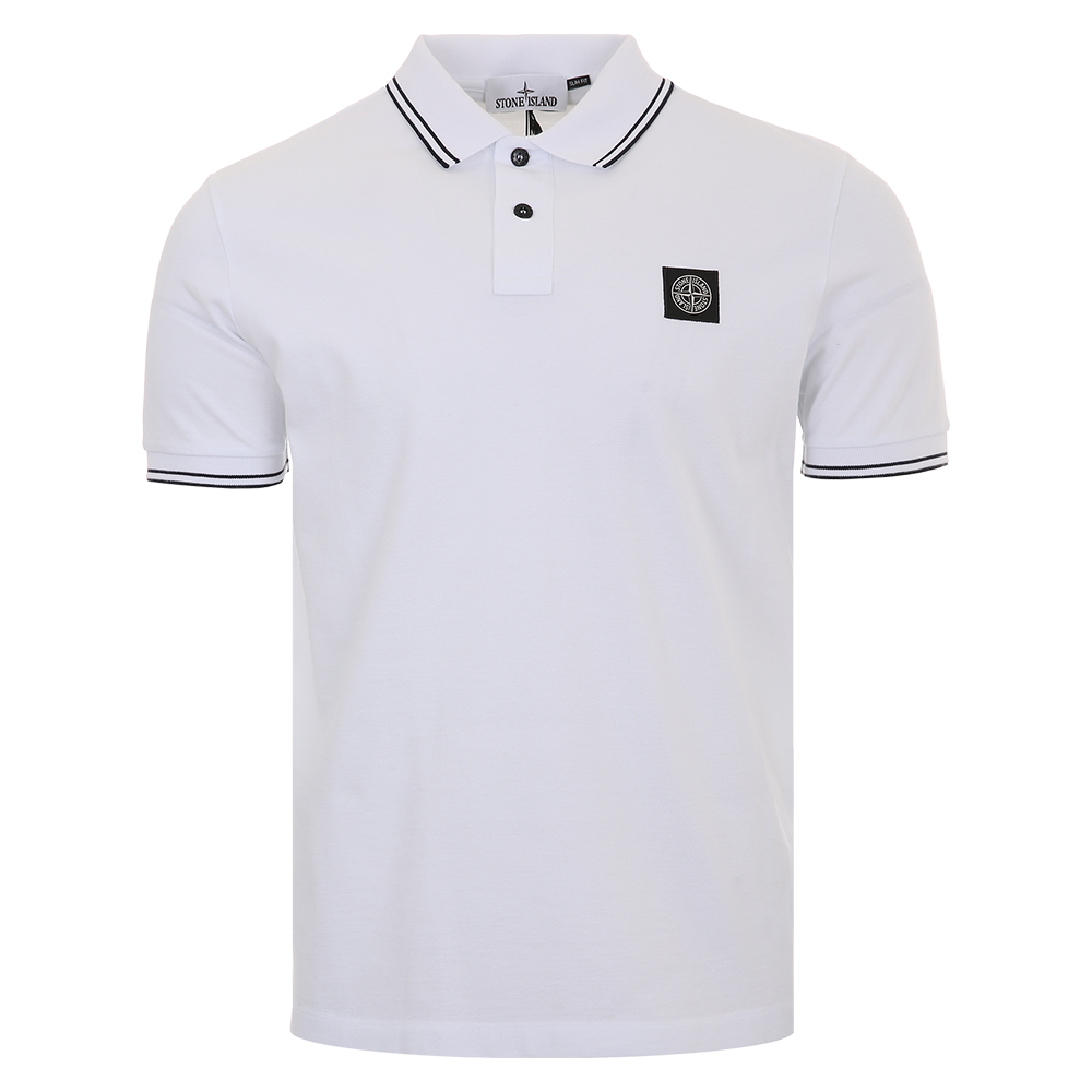 스톤아일랜드 로고 라이닝 PK 폴로 화이트 반팔티 K1S1522002SCS0018 V1001 (2025 S/S) L - 상품 이미지