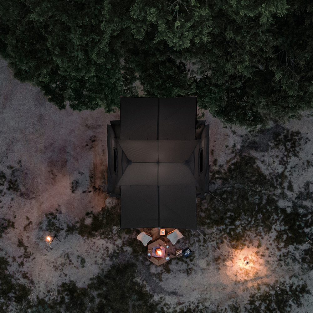 아이두젠 아베크 에코 원터치 텐트 쉘터 돔 그늘막 리빙쉘 블랙