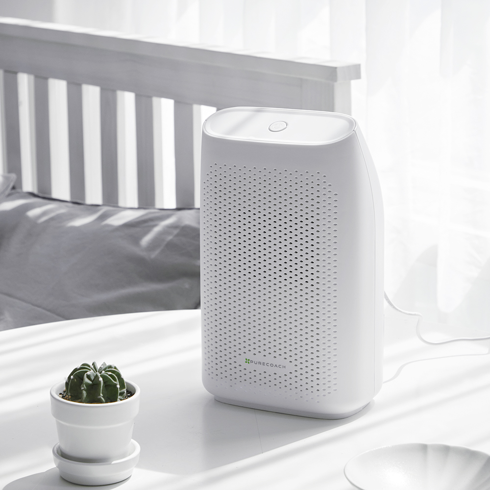 퓨어코치 DH750 저소음 원룸 미니 제습기 자취생 옷방 습기제거 저전력