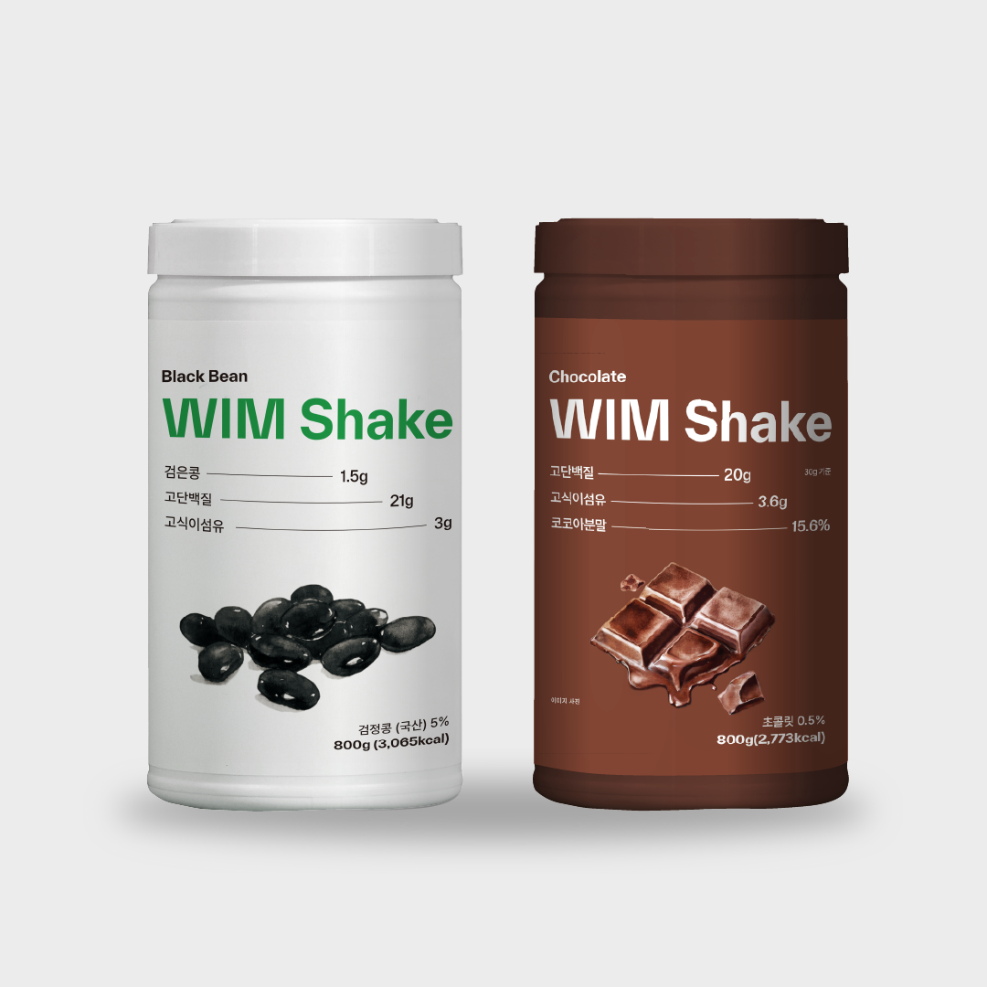 [내과전문의 설계] 저당 저탄수 고단백 윔쉐이크 대용량 검은콩 + 초코, 800g, 2개 제품 이미지