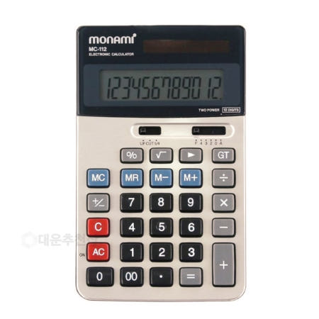 대운추천샵 모나미 MC-112 계산기 사무실계산기 타건감 전자계산기 키감좋은계산기 휴대용계산기