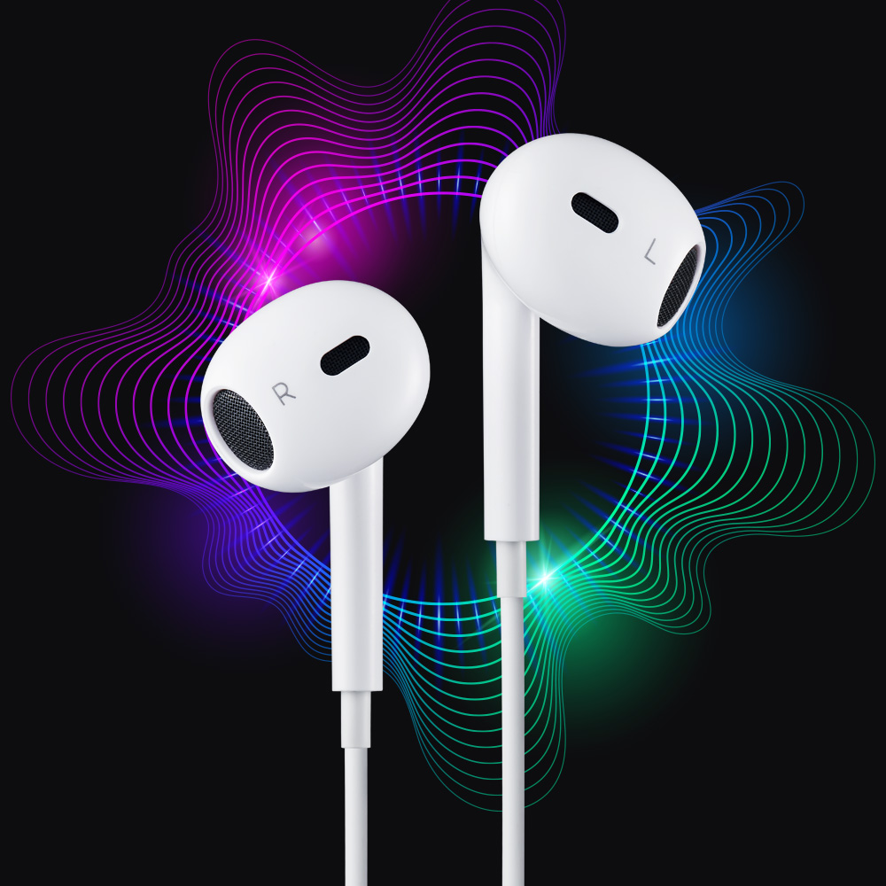 펭카버즈 유선 이어폰 W1004-A 3.5mm 고음질 Hi-Fi 사운드 오픈형 초경량 이미지 3