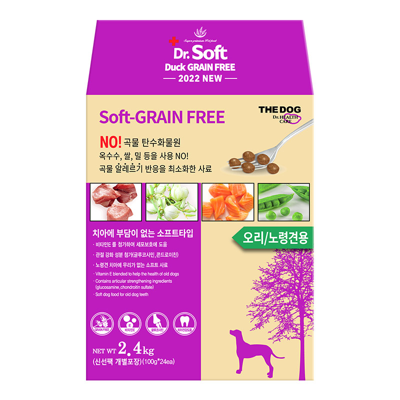 더독 닥터소프트 저알러지 그레인프리 오리, 2.4kg, 1개