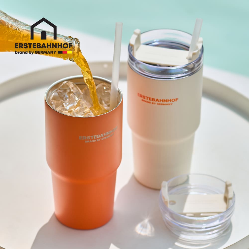 리유저블 보온보냉 진공 스테인레스 텀블러 591ml, 선셋