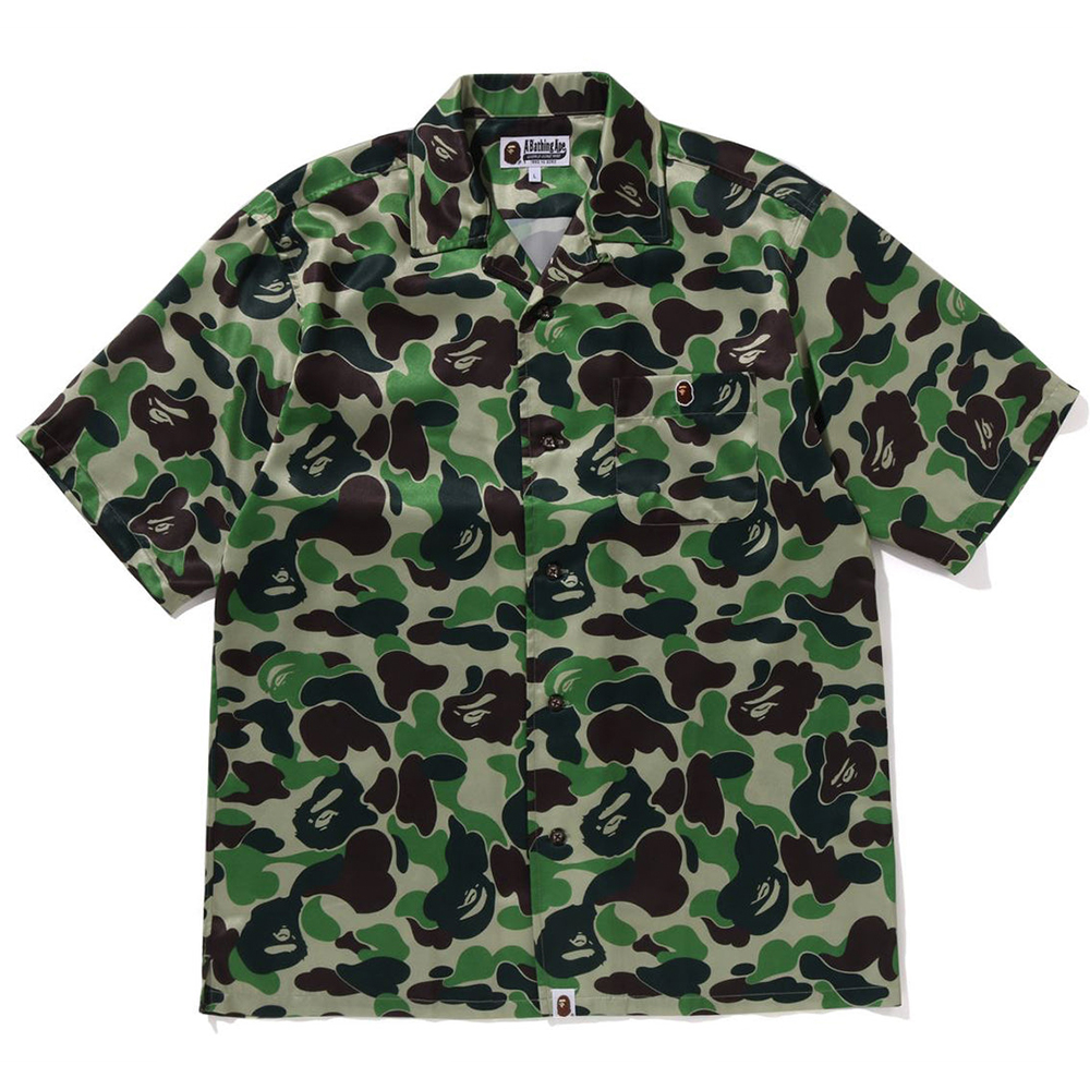 베이프 반팔셔츠 ABC CAMO OPEN COLLAR SS SHIRTS 1L30-132-007 - 상세 이미지 3