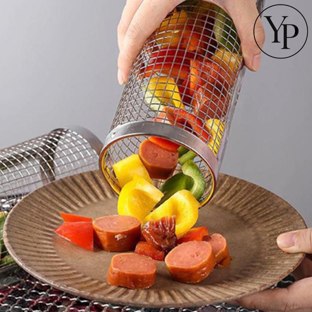 바베큐 원통 그릴 석쇠 캠핑 차박 옥수수그릴 직화구이 야채그릴