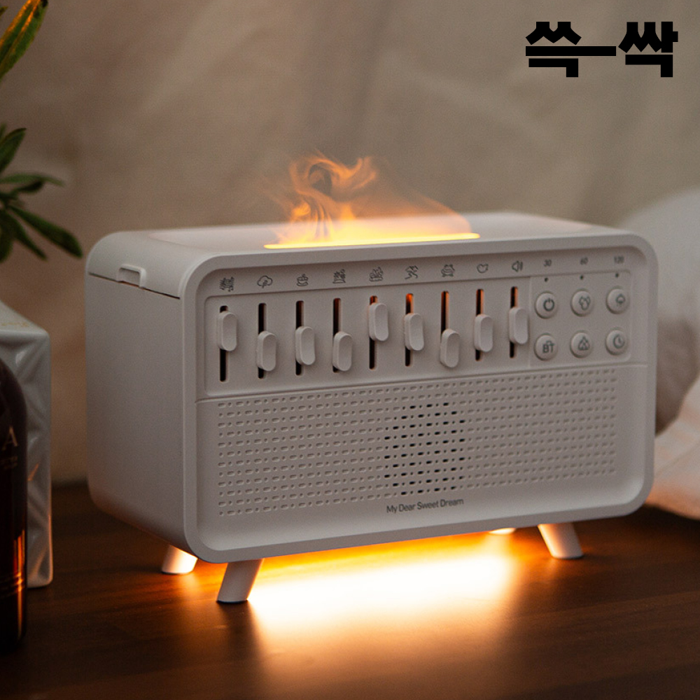 쓱싹 백색소음 아로마 숙면 불멍 블루투스 스피커 가습기 CSBT-SWSLEEP - 상세 이미지 2