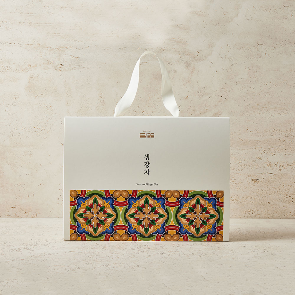 담꽃 프리미엄 국산 완주봉동 생강차 선물세트 청 스틱 진저라떼 답례 500g, 2개