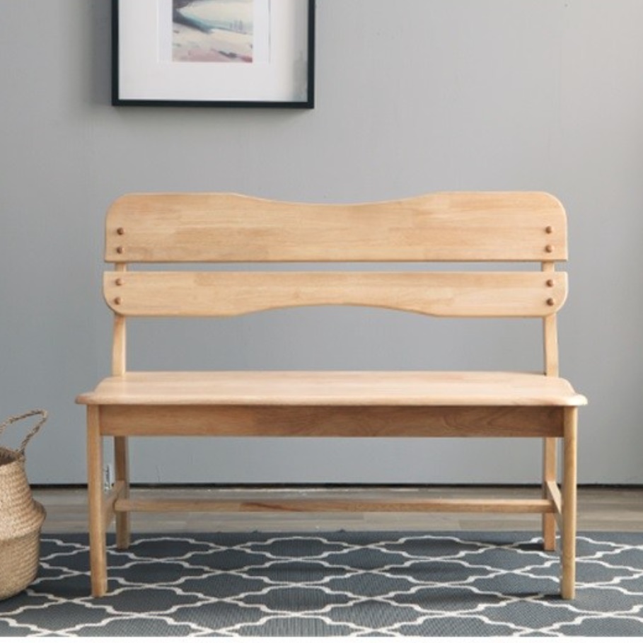 등받이 벤치 의자 클래식 앤틱 나무 우드 원목 긴의자 일자의자 카페 낮은 식탁 식당용 통