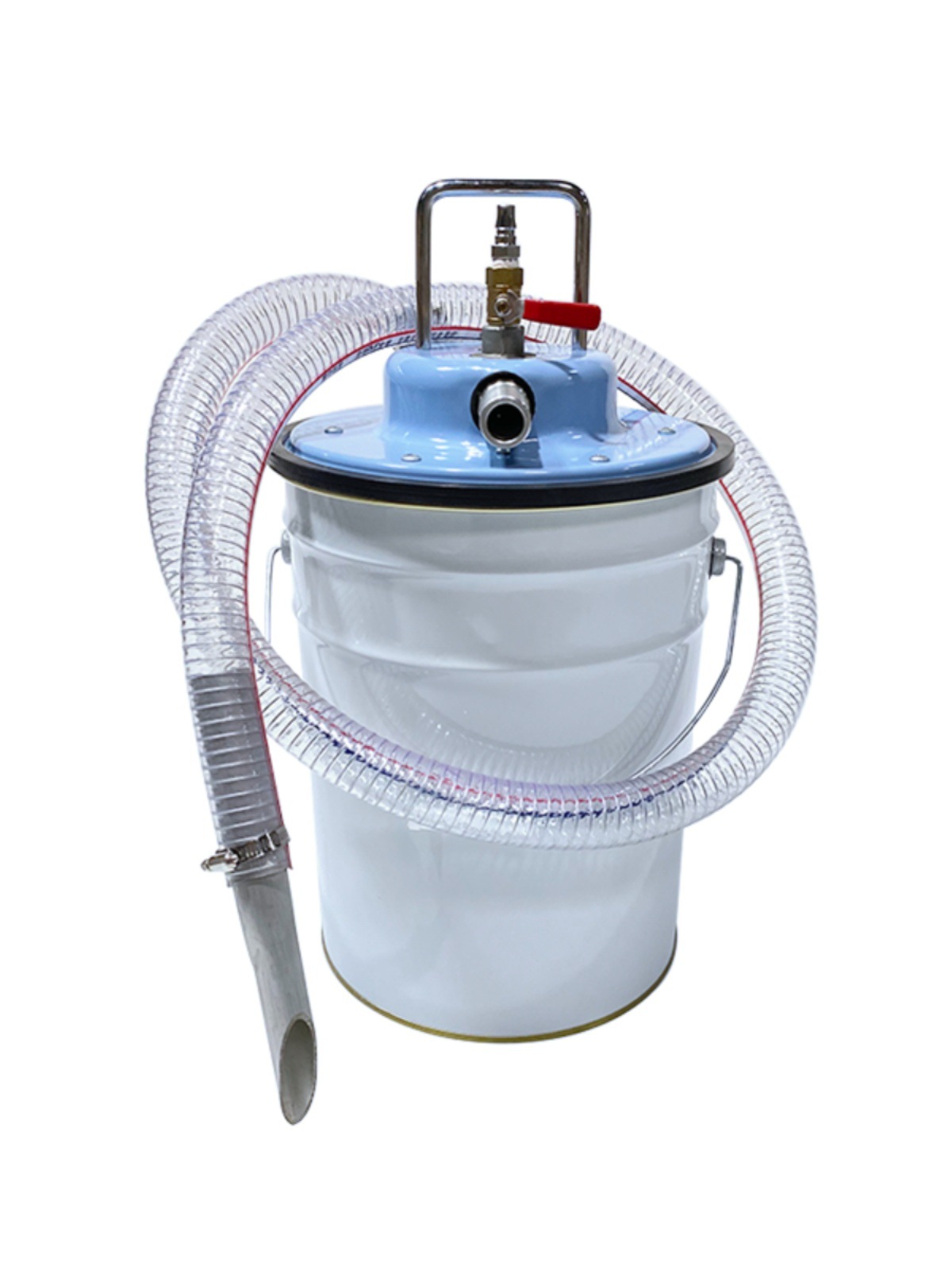 산업용 집진 석션기 펌프 흡입기 공압식 먼지 습식 진공 액체 집진기 기름 다리대 이동형 철통