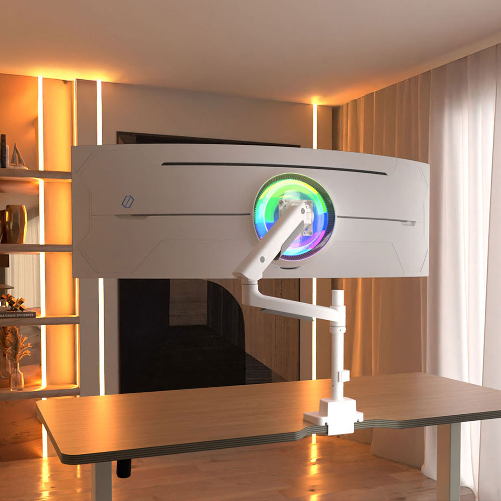 카멜마운트 MPS1PH 싱글 초 고중량 폴타입 모던 모니터 거치대 받침대 모니터암