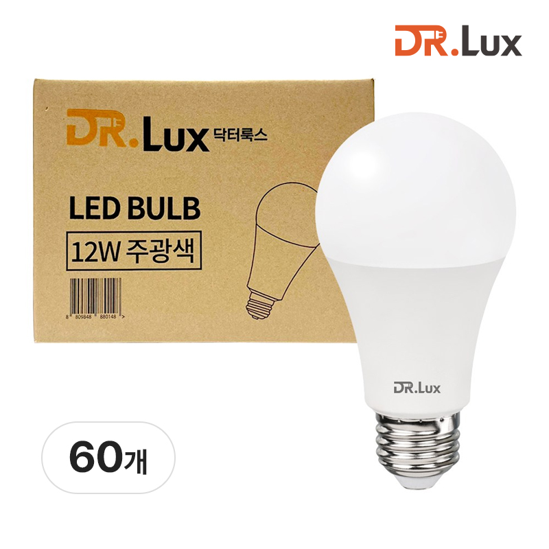 LED 전구 램프 12W, 주광색, 60개