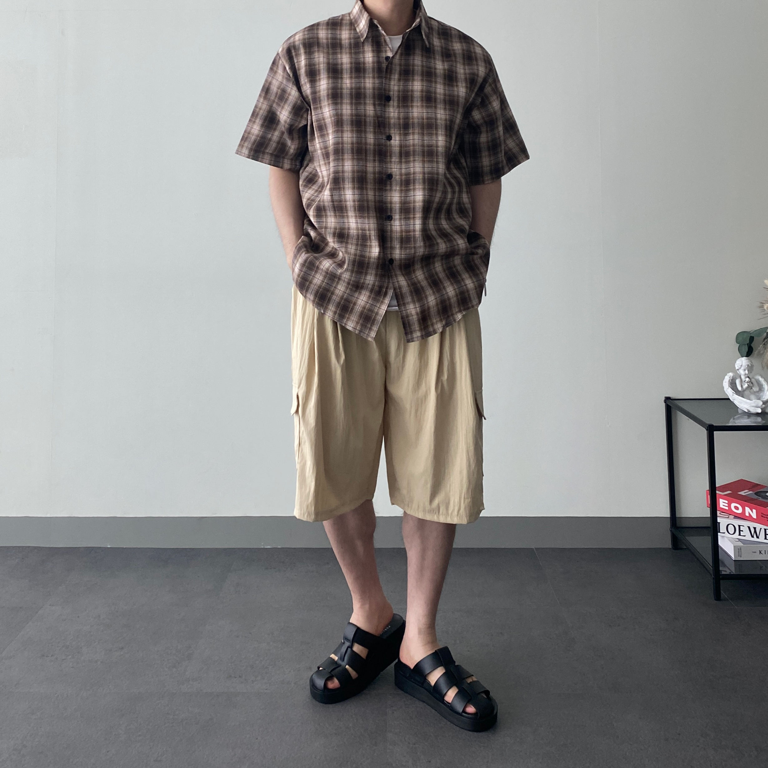 나일론반바지 남자카고반바지 남자버뮤다팬츠 - 상세 이미지 4