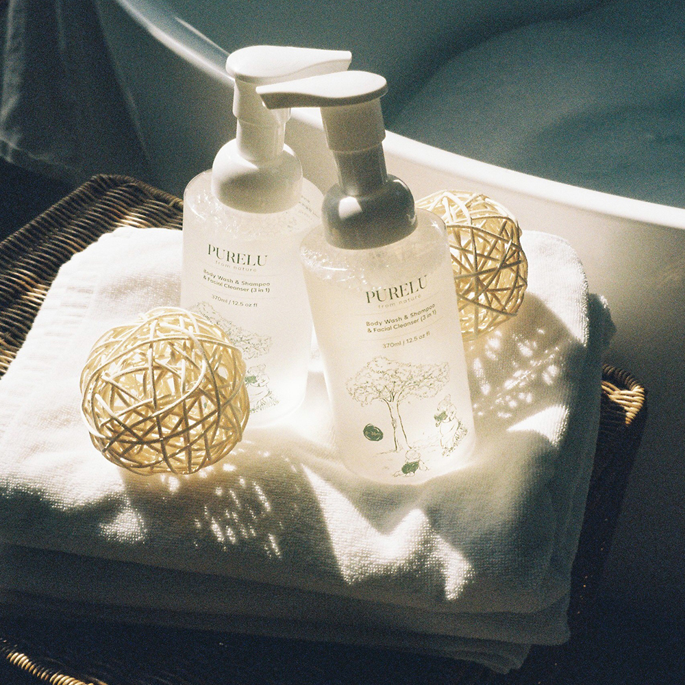 퓨어루 아기 바디워시 샴푸 폼클렌징 올인원 유아 신생아 버블 비건 바스 370ml, 2개